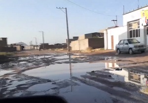 وضعیت اسفبار کوچه‌های کرمان پس از بارندگی + فیلم