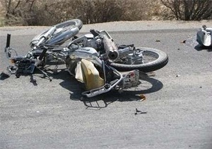 مرگ راکب موتورسیکلت به علت تخطی از سرعت مطمئن
