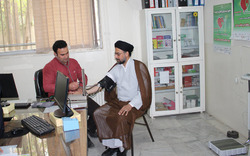 مشارکت روحانیون نیشابوری در پویش همگانی مقابله با بیماری پرفشاری خون