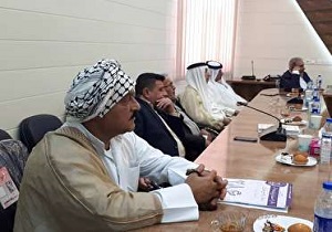 دیدار رییس دادگستری، دادستان و مسئولان خرمشهر با شیوخ عرب