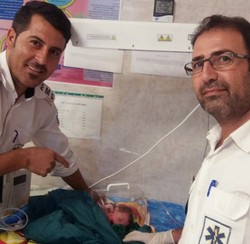 نوزاد عجول طارمی در آمبولانس اورژانس متولد شد