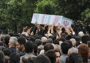 تشییع پیکر مطهر شهید مدافع حرم علی آقایی در اردبیل