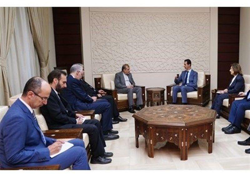 دستیار ارشد ظریف با رئیس&zwnj;جمهور سوریه دیدار کرد