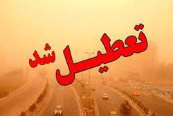 شدت توفان ادارات ۵ شهرسیستان را به تعطیلی کشاند