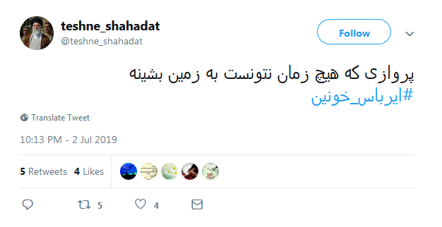 #ایرباس_خونین/ و پروازی که خاکسترنشین شد/نشون شیون این سرزمین شد