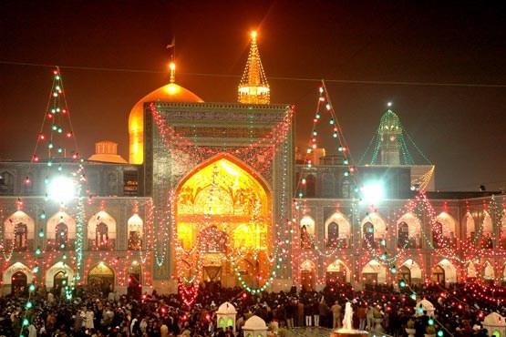 مراسم جشن ولادت کریمه اهل بیت (س) در حرم رضوی