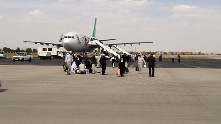پرواز مستقیم حجاج از فرودگاه همدان قطعی شد .