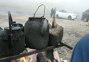 آسمان مه‌آلود و دلپذیر در فیروزکوه + فیلم