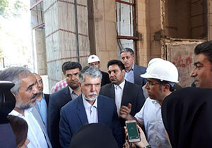 دستور سریع وزیر ارشاد جهت تکمیل تالار مرکزی سنندج پس از ۱۶ سال
