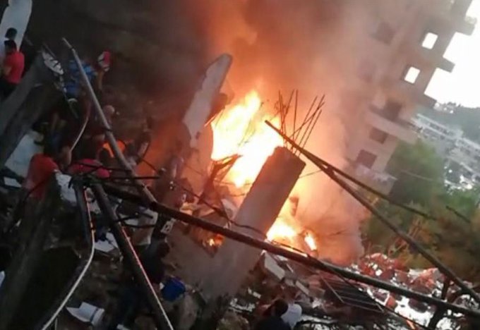 ۱۲ زخمی بر اثر انفجار یک پمپ گاز در شمال لبنان + تصاویر