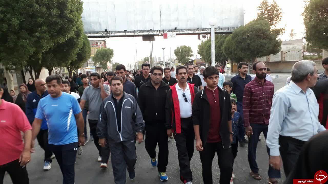 پیاده روی خانوادگی در جیرفت به روایت تصویر