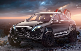 رندرهای مفهومی از مدل آفرود مرسدس مایباخ S650 منتشر شد