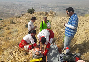 عملیات نجات جان بیمار قلبی در ارتفاعات دراک