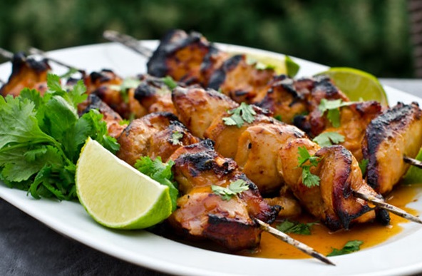 جوجه&zwnj;کباب عسلی با سس مخصوص تایلندی + طرزتهیه