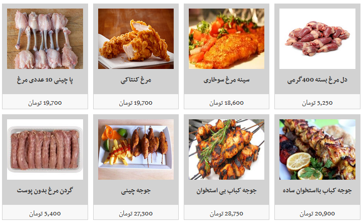 قیمت مرغ و انواع آلایش خوراکی در میادین میوه و تره بار