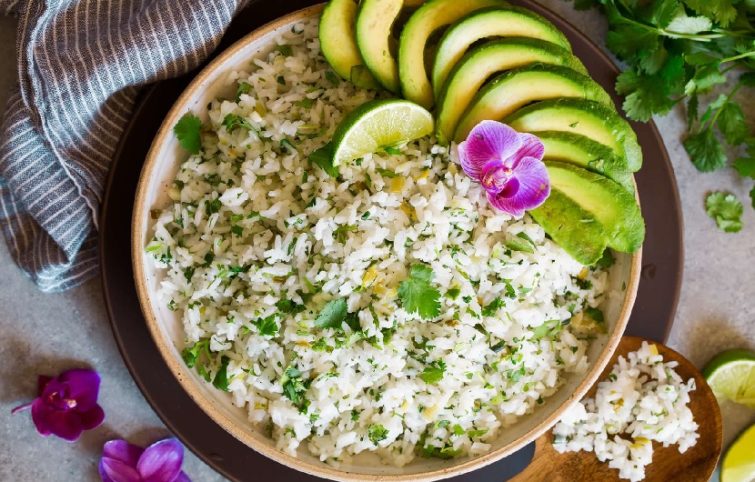 گشنیز پلو ساده با طعم لیمو + دستور تهیه