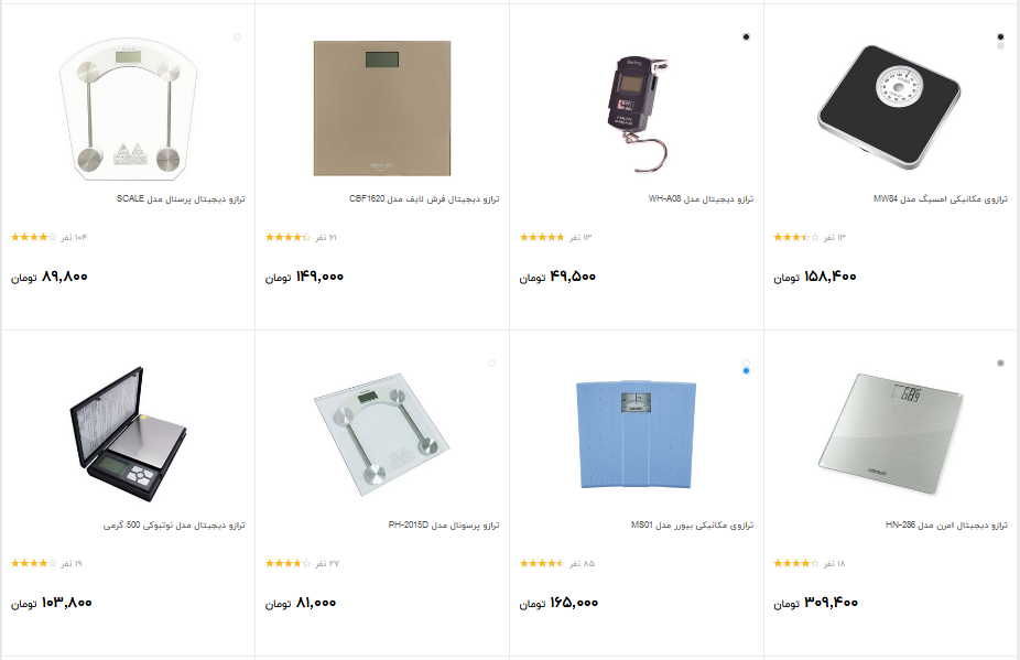 خرید انواع ترازو دیجیتال چقدرهزینه دارد ؟+ جدول