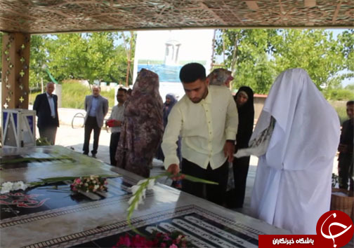 آغاز زندگی مشترک زوج محمودآبادی در جوار شهدای گمنام غواص
