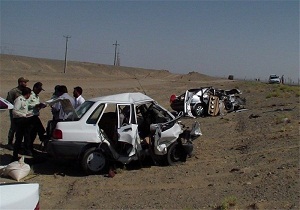 چهار کشته بر اثر برخورد ۲ دستگاه پراید