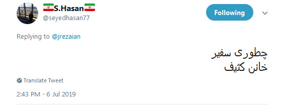 #جیسون_رضاییان / برگرد نگاه کن، نگاه یه پاسدار که ترس نداره ! +تصاویر