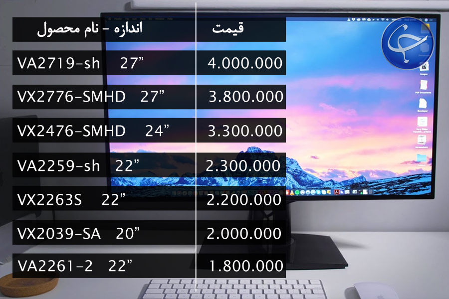 آخرین قیمت انواع نمایشگر در بازار (تاریخ ۱۸ تیر) +جدول