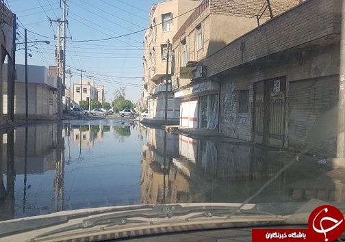فاضلاب در مرکز شهر اهواز سرریز کرد