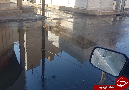فاضلاب در مرکز شهر اهواز سرریز کرد