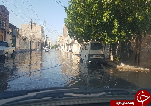 فاضلاب در مرکز شهر اهواز سرریز کرد