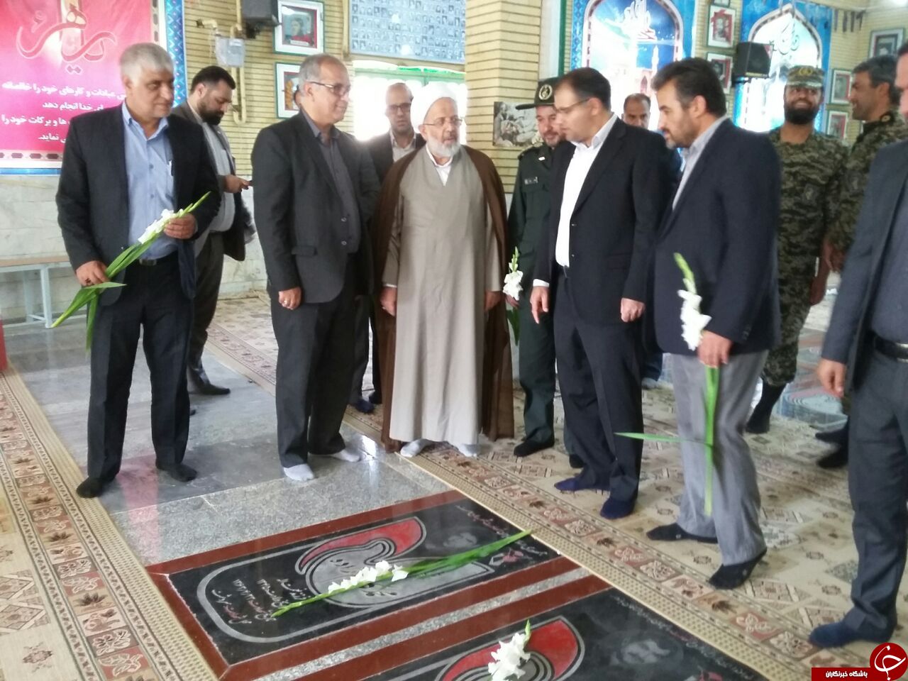 ادای احترام رئیس دیوان عدالت اداری به شهدای دلیجان