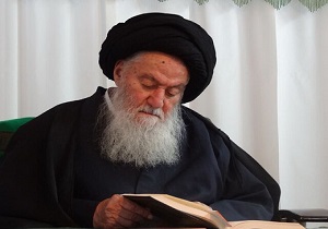 پیکر آیت الله حسینی شاهرودی در قم تشییع شد