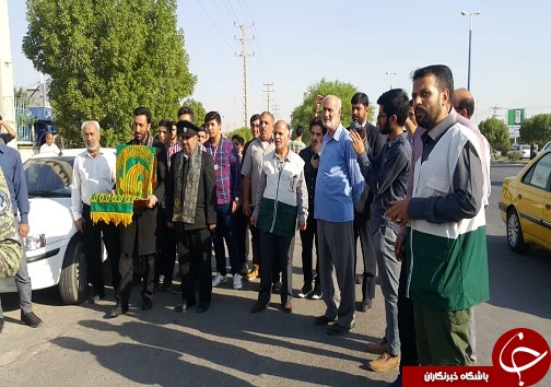 حضور خدام بارگاه امام رضا علیه الاسلام در آبادان +تصاویر