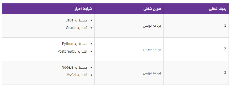 استخدام برنامه نویس در یک شرکت معتبر