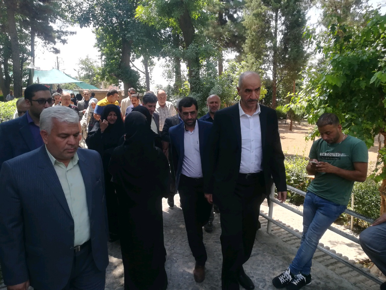 زیارت بقعه متبرکه قدمگاه رضوی توسط معاون وزیر کشور عراق
