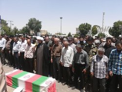 تشییع پیکرپاک و مطهر پاسدار اسلام در قروه