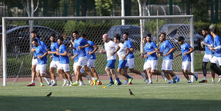 ریکاوری و تمرینات بدنسازی آبی پوشان در ترکیه