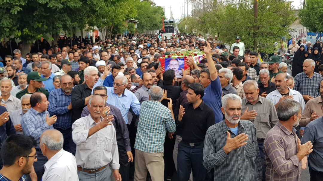 تشییع پیکر شهید مبارز با سوداگران مرگ در فسا