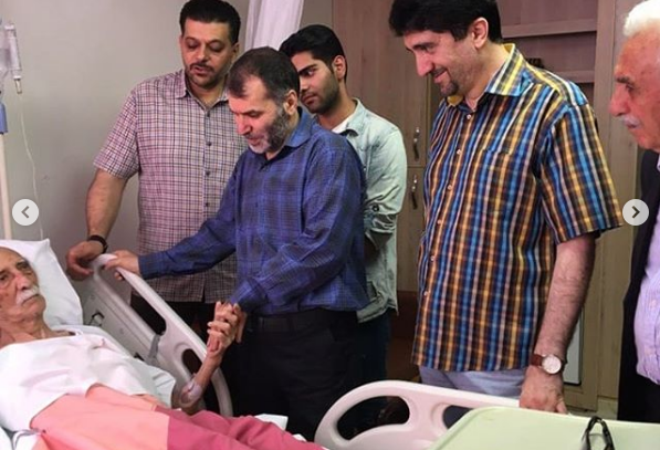مسعود ده&zwnj;نمکی به ملاقات داریون اسد زاده رفت +تصویر