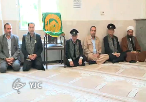 خادمان حرم رضوی در جمع کارکنان صدا و سیمای مرکز قزوین