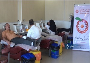 اهدای خون کارکنان بهزیستی در همدان