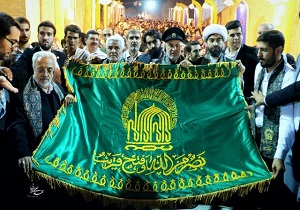 کاشان با حضور خدام حرم رضوی زیر سایه خورشید نورباران شد