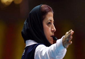 قضاوت نرگس افشین در مسابقات قهرمانی بانوان آسیا
