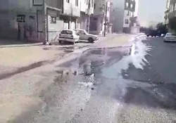 هدررفت آب در آمل + فیلم