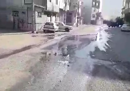 هدررفت آب در آمل + فیلم