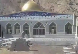 تعمیر و کف سازی امامزاده اسماعیل بن موسی بن جعفر(ع) + فیلم