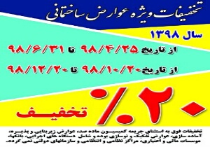 تخفیف ۲۰ درصدی عوارض ساختمانی در بیرجند