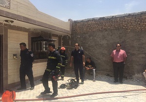 حریق یک واحد مسکونی در خرمشهر