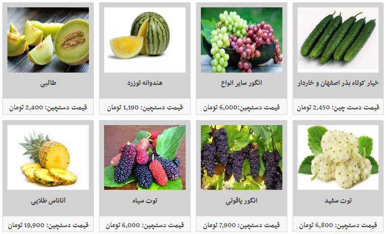 قیمت انواع میوه های تابستانه دستچین/ طالبی کیلویی چند؟