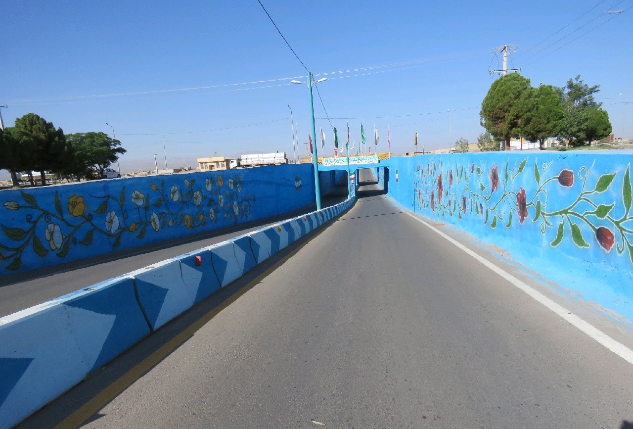 افتتاح زیرگذر جاده ترانزیتی کرمان _ یزد در محدوده روستای گلشن انار