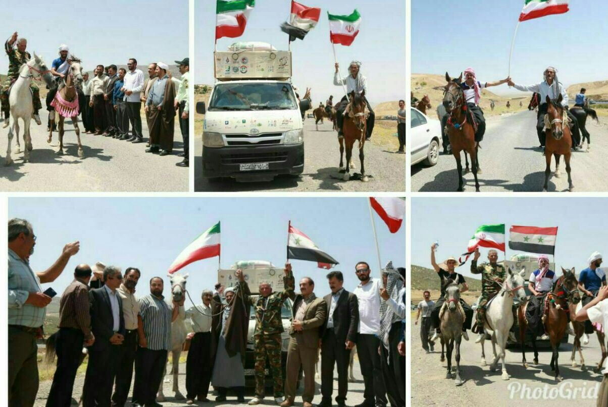 سفیر صلح سوار بر اسب وارد کرمانشاه شد