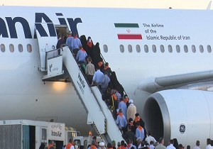 اعزام زائران حج تمتع خراسان رضوی از فرودگاه بیرجند